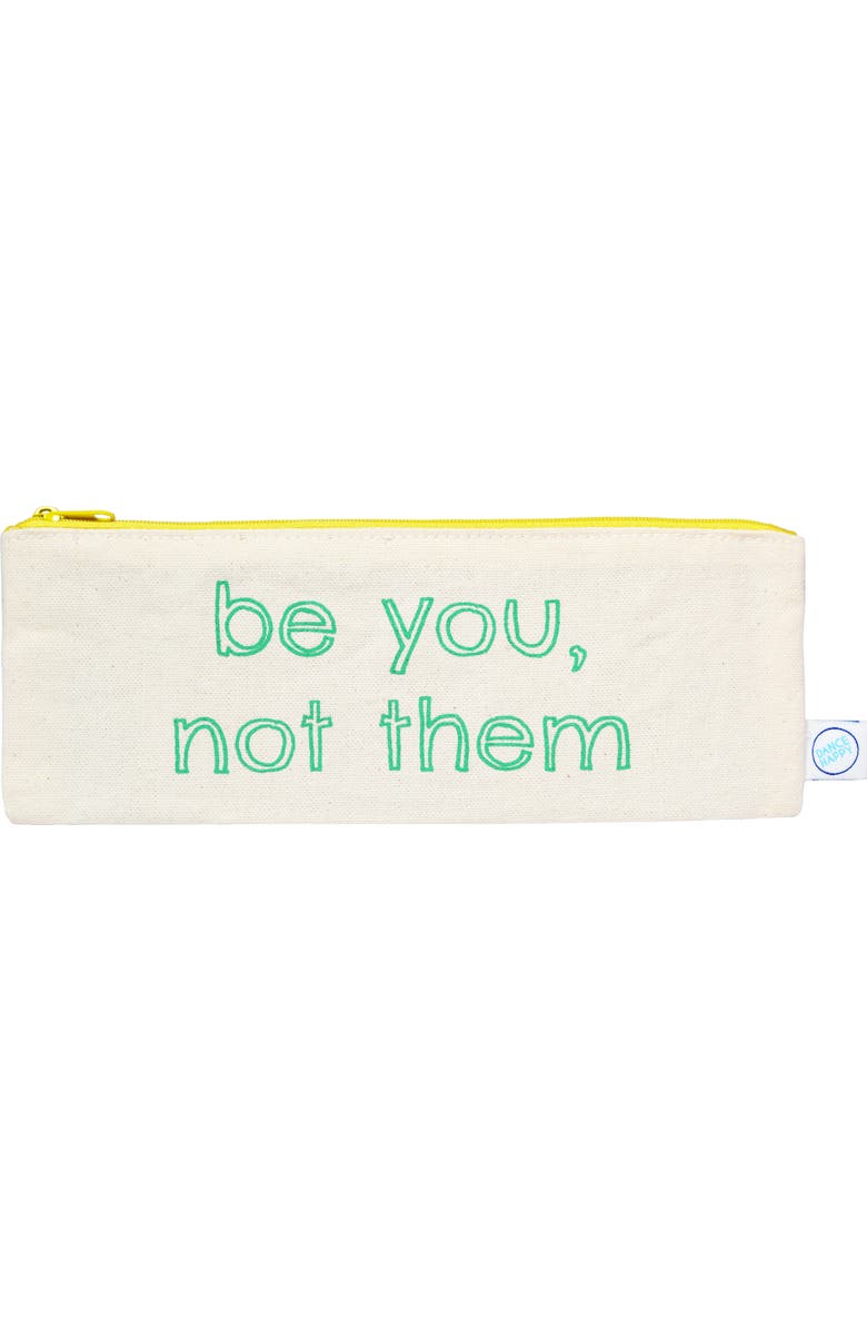 Dance Happy Be You, Not Them pencil case, Main, color, Sweet Pea