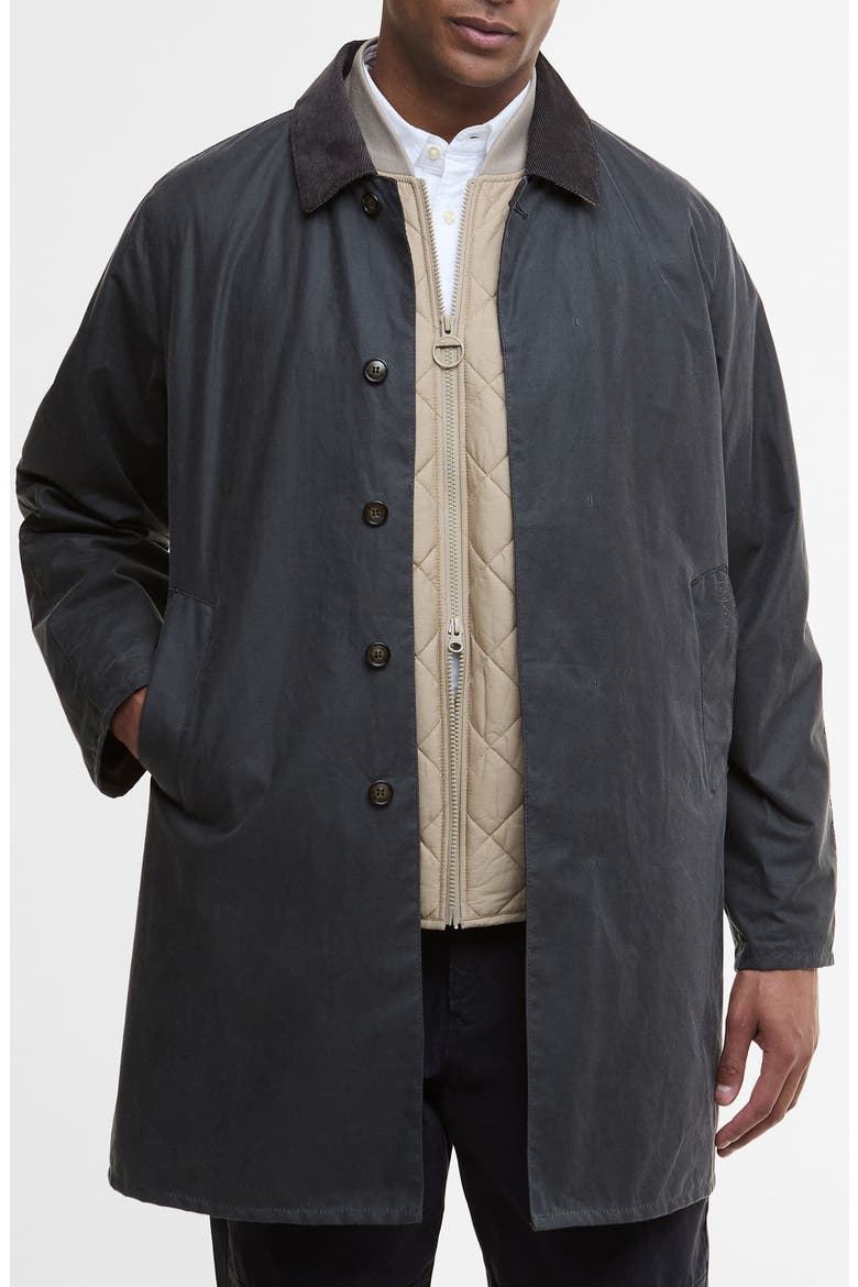 Lorden Waxed Mac Jacket, Main, color, GREY