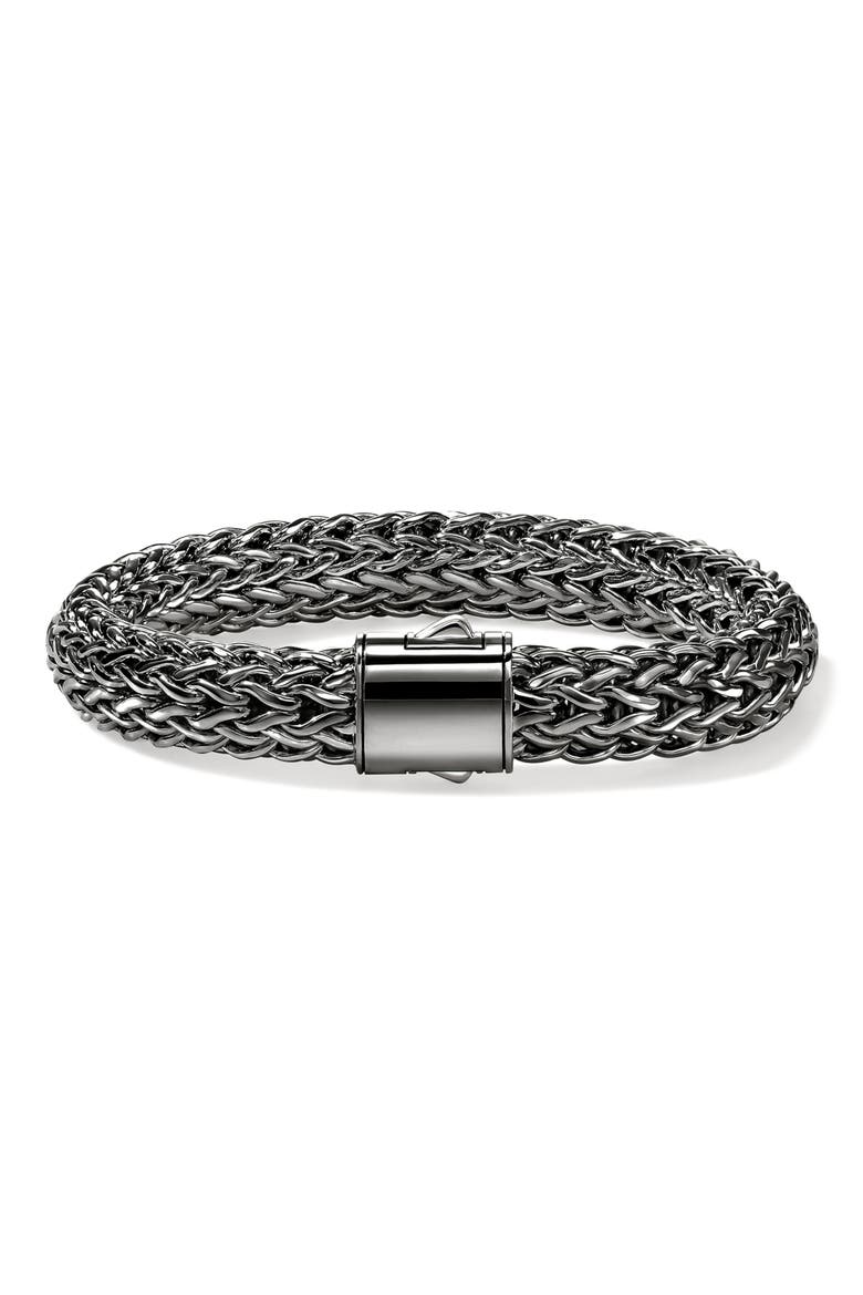 Icon Bracelet, 10.5mm, Main, color, DARKENED SILVER
