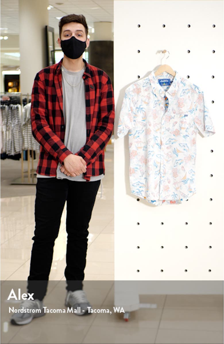 The Ocean View Stretch Short Sleeve Button-Down Shirt, sales video thumbnail