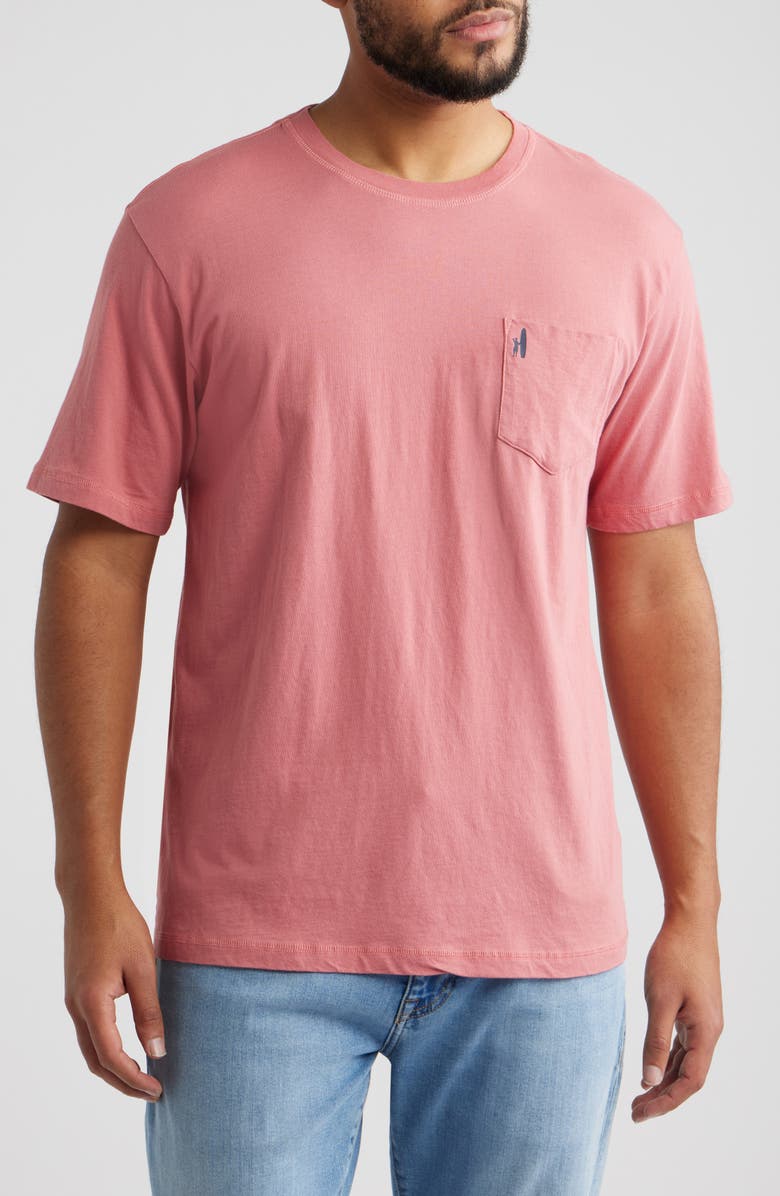 johnnie-O American Dream Cotton Blend Pocket T-Shirt, Main, color, Bandana