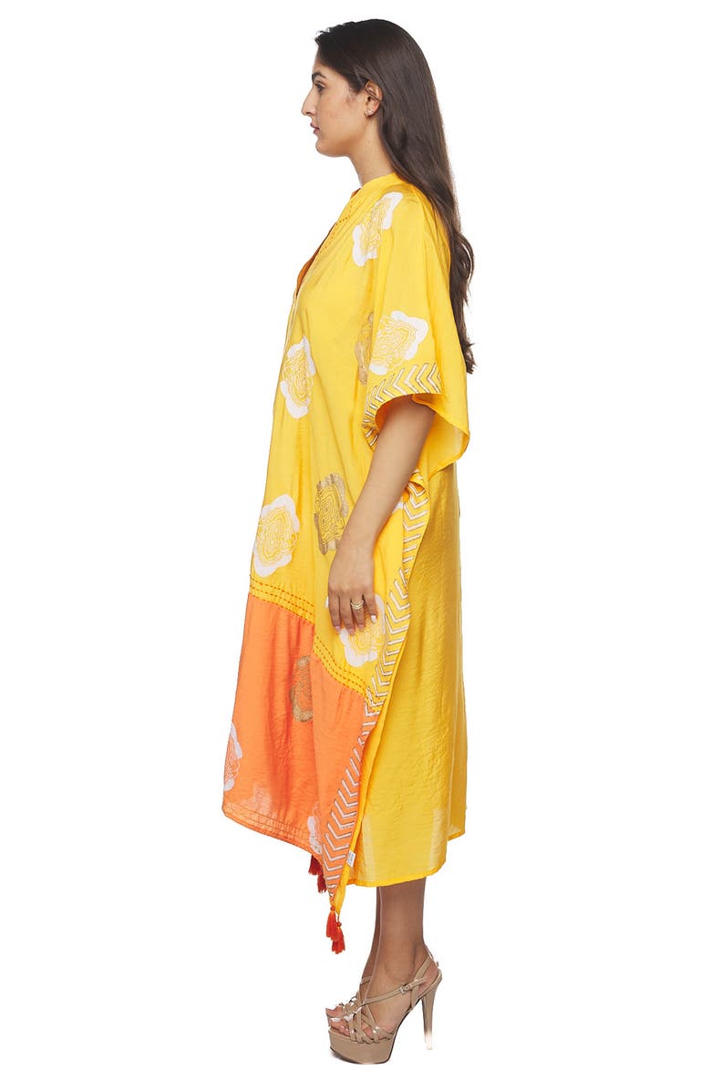 RANEES Tassel Caftan, Alternate, color, Yellow