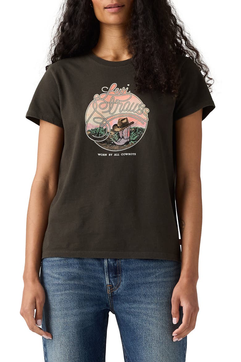 The Perfect Graphic T-Shirt, Main, color, LEVI STRAUSS MOODY BOOTS