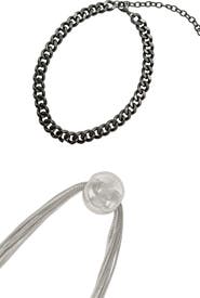 Adornia Set of 2 Assorted Curb Chain & Pendant Necklaces