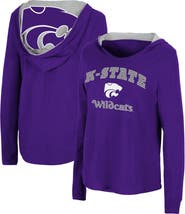 COLOSSEUM Women's Colosseum Purple Kansas State Wildcats Catalina Hoodie Long Sleeve T-Shirt