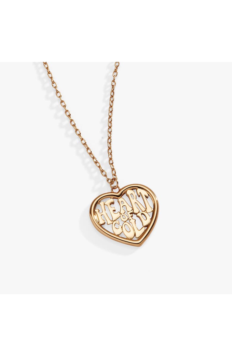 Alex and Ani Heart of Gold Pendant Necklace, Main, color, 