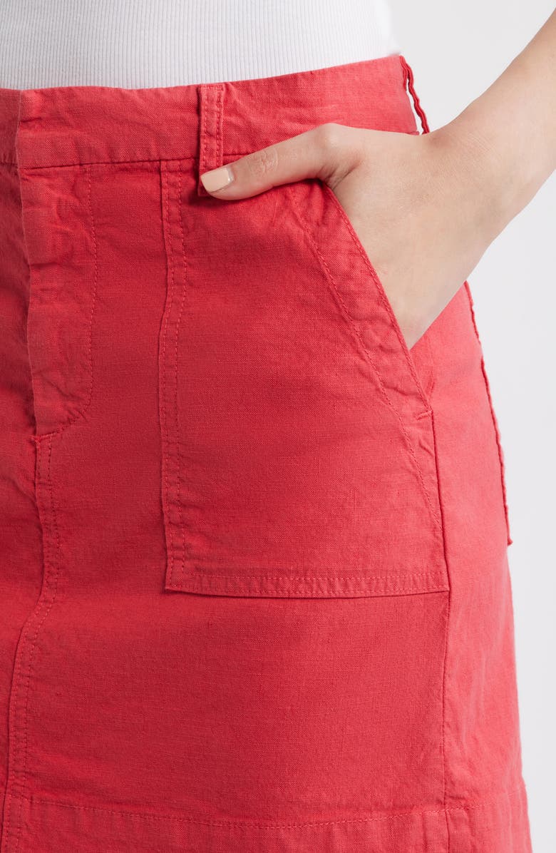 Frank & Eileen Jameson Utility Miniskirt, Alternate, color, Washed Red