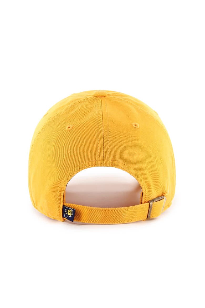 Men's '47 Gold Indiana Pacers Core Logo Clean Up Adjustable Hat, Alternate, color, Gold