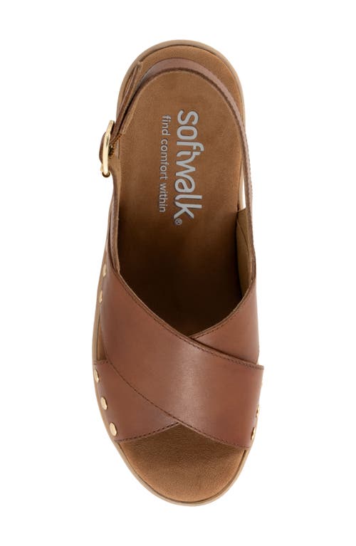 Softwalk ® Florence Slingback Platform Sandal In Luggage