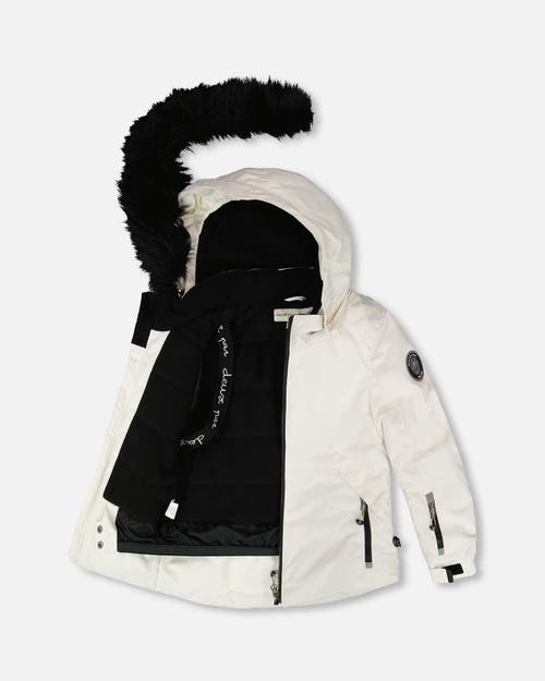 Deux Par Deux Two-piece Play Snowsuit With Pants In Black