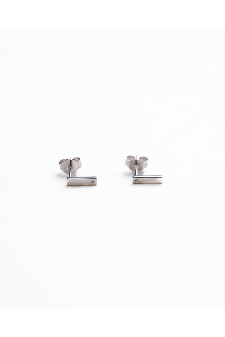 Mia Long Studs, Main, color, Recycled Sterling Silver