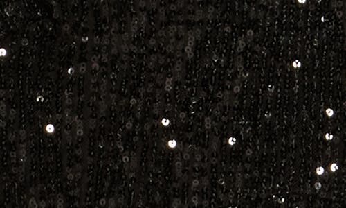 Eliza J Sequin Tiered Cocktail Dress In Black