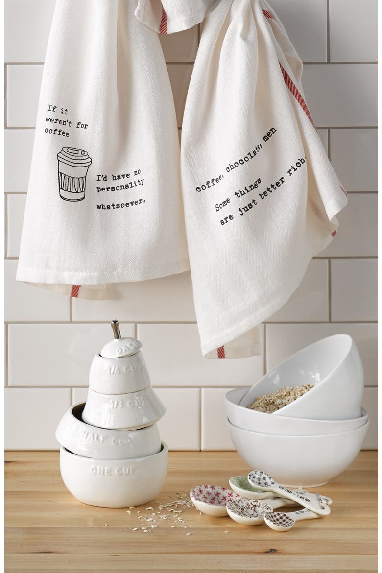 Rae Dunn by Magenta 'White Pear' Measuring Cups, Alternate, color, WHITE