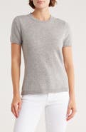 Magaschoni Cashmere Crewneck Short Sleeve Sweater