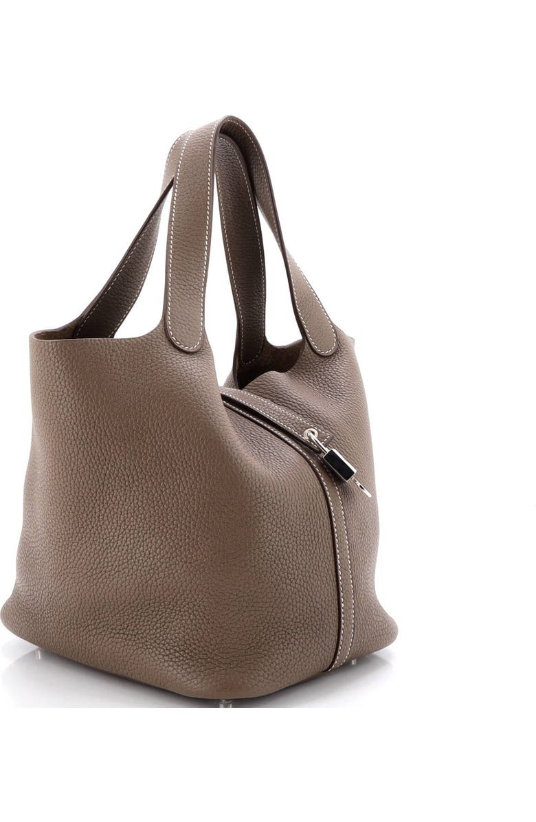 Pre-Owned Hermes Picotin Lock Bag Clemence MM, Alternate, color, Etoupe