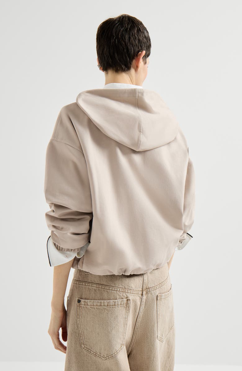 Brunello Cucinelli Couture interlock sweatshirt, Alternate, color, Beige