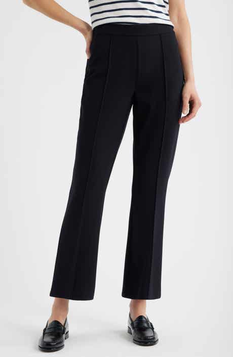 Pull-On Stretch Ponte Kick Flare Leg Pants