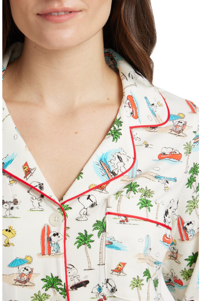 Long Sleeve Print Pajamas, Alternate, color, SNOOPY VENICE BEACH