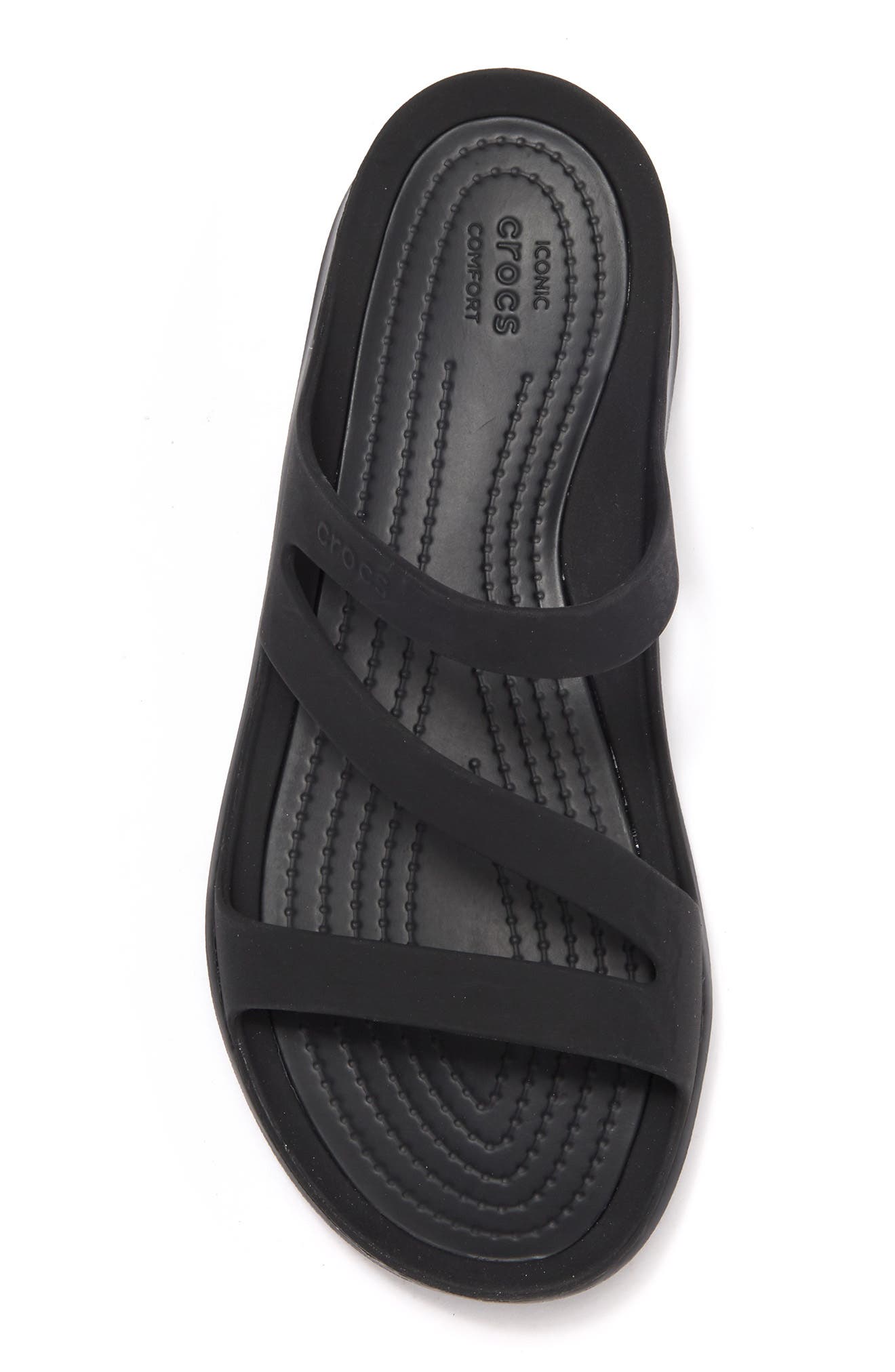 CROCS Swiftwater Slide Sandal, Alternate, color, Black/Black