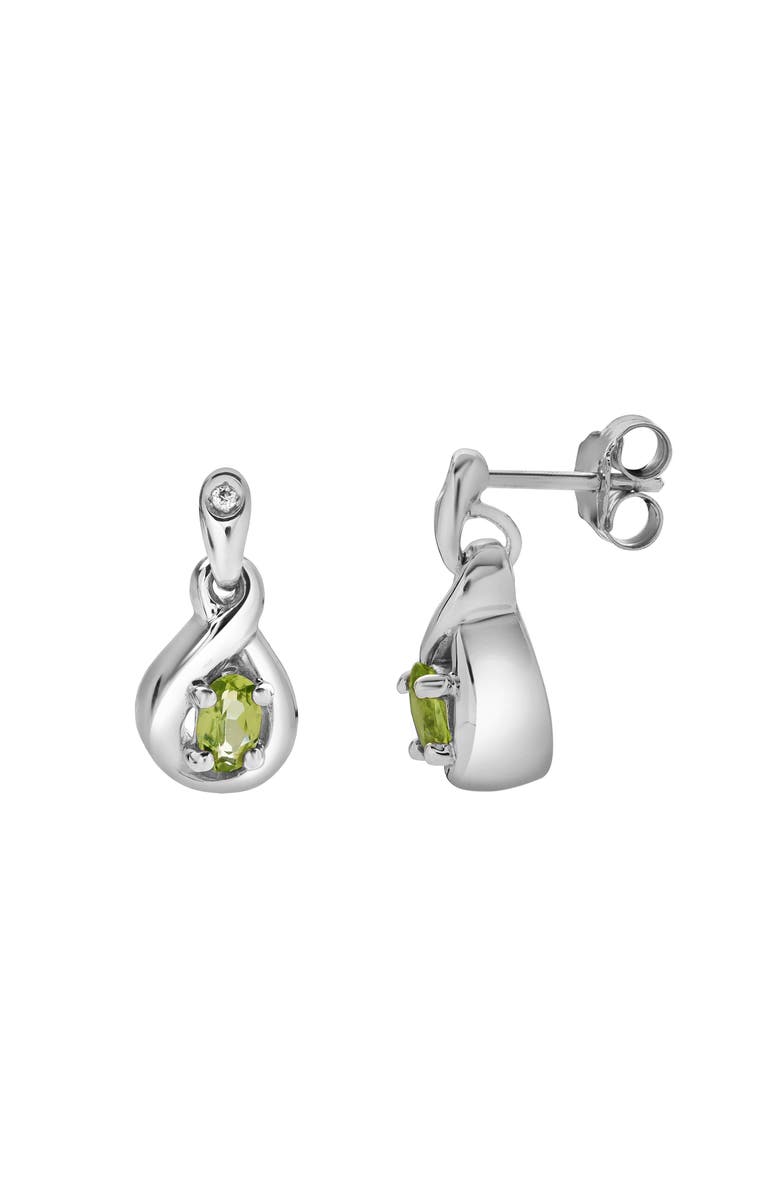 LuvMyJewelry Perlisse Sterling Silver 0.02 Ct Diamond Drop Earrings, Main, color, 925 Sterling Silver