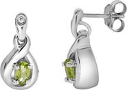 LuvMyJewelry Perlisse Sterling Silver 0.02 Ct Diamond Drop Earrings