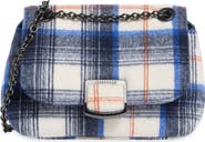 Longchamp Small Brio Ecos Plaid Shoulder Bag