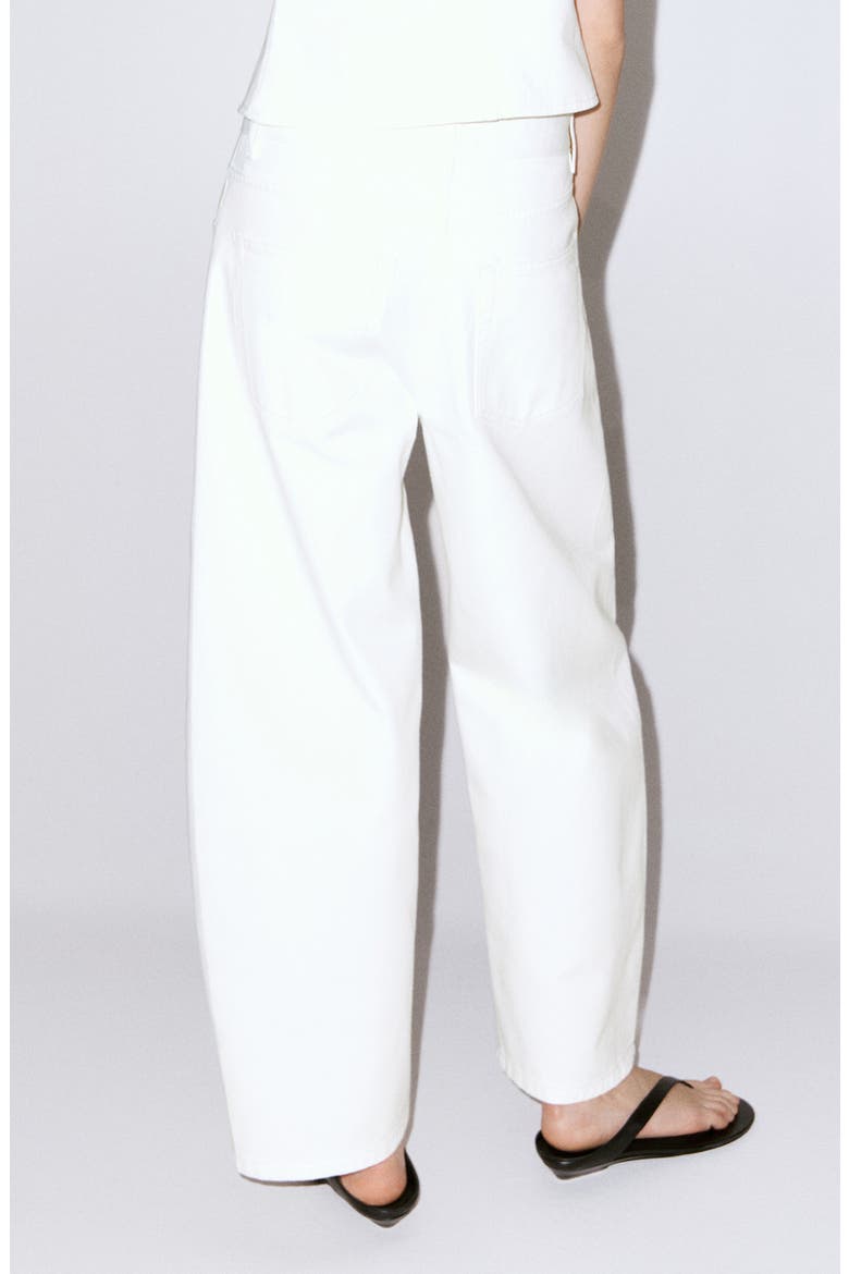 Bimba Barrel Jeans, Alternate, color, WHITE