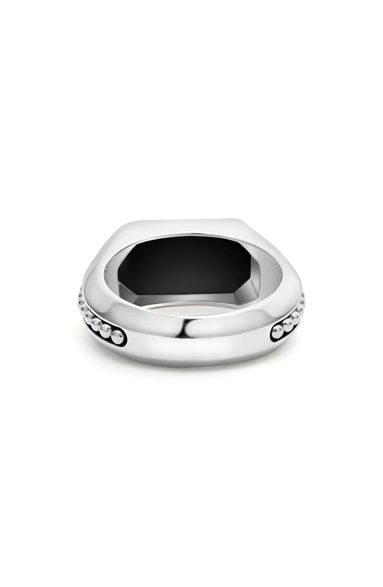 LAGOS Men's Anthem Onyx Signet Ring, Alternate, color, Onyx / Silver