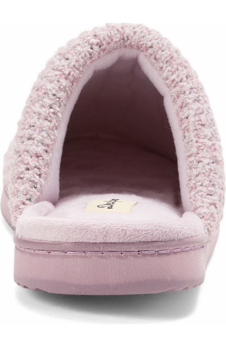 DEARFOAMS Serena Marled Chenille Scuff House Slipper, Alternate, color, Frosted Plum