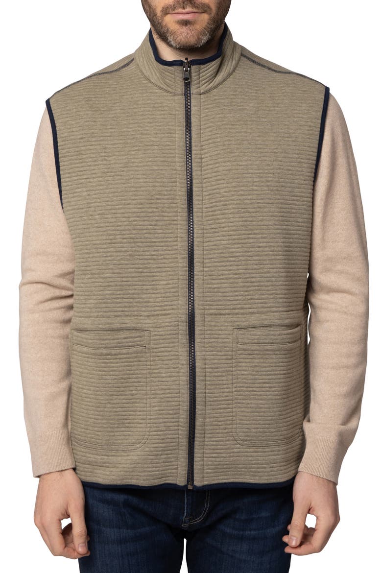 Reversible Ottoman Stitch Vest, Alternate, color, NAVY