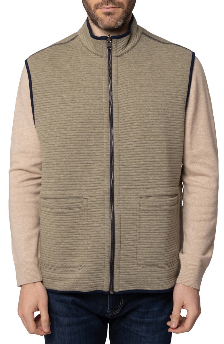 34 Heritage Reversible Ottoman Stitch Vest, Alternate, color, Navy