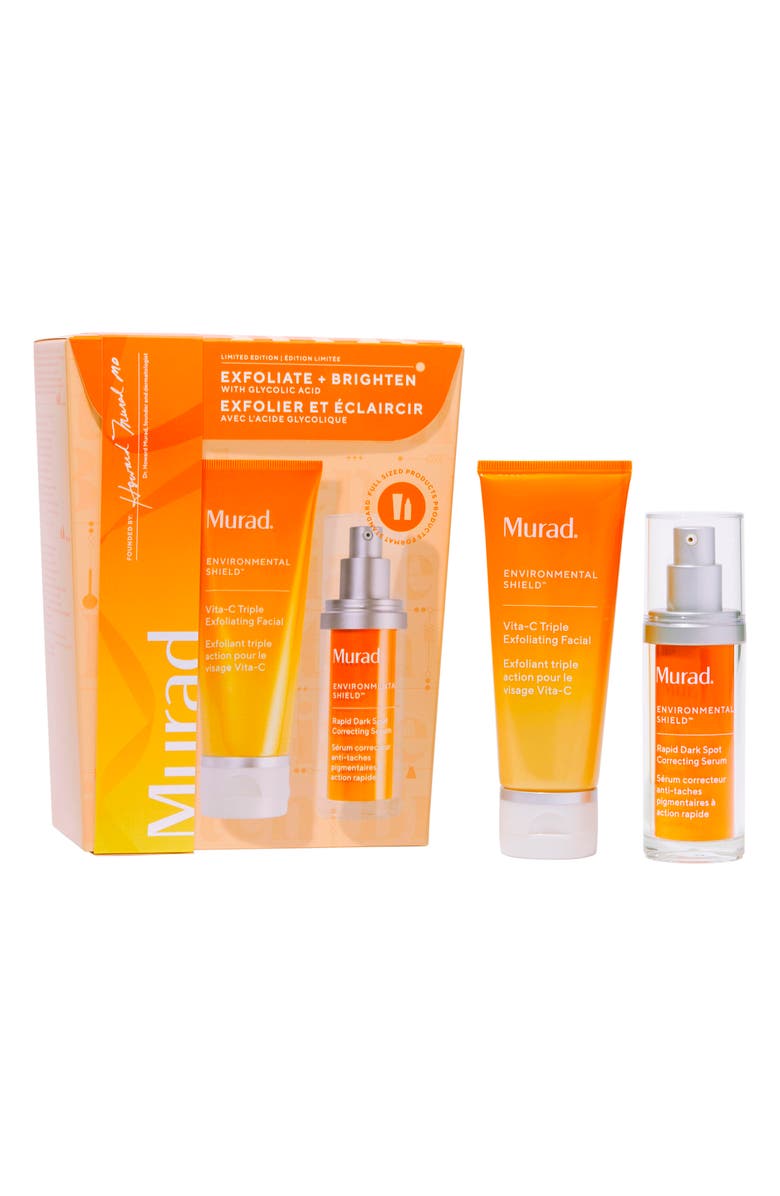 Murad<sup>®</sup> Exfoliate + Brighten with Glycolic Acid Set $171 Value, Main, color,