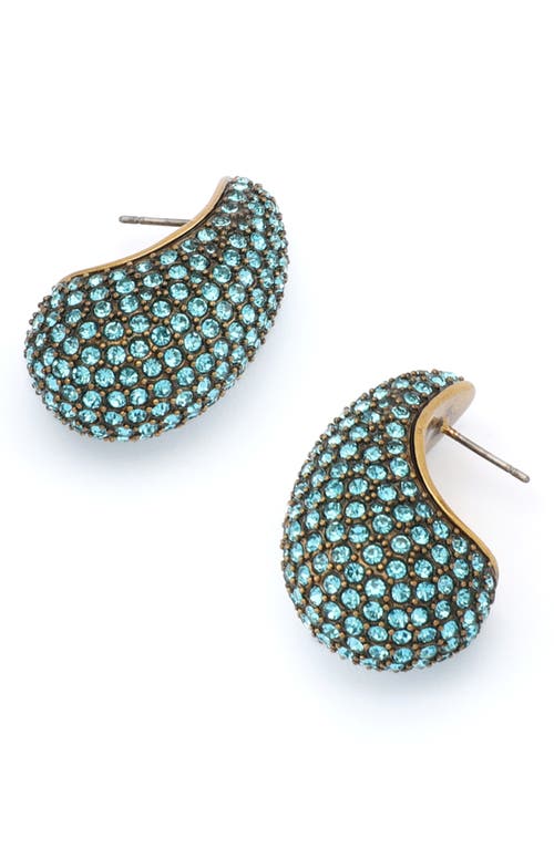 KURT GEIGER KURT GEIGER LONDON PAVÉ CRYSTAL DOME DROP EARRINGS 