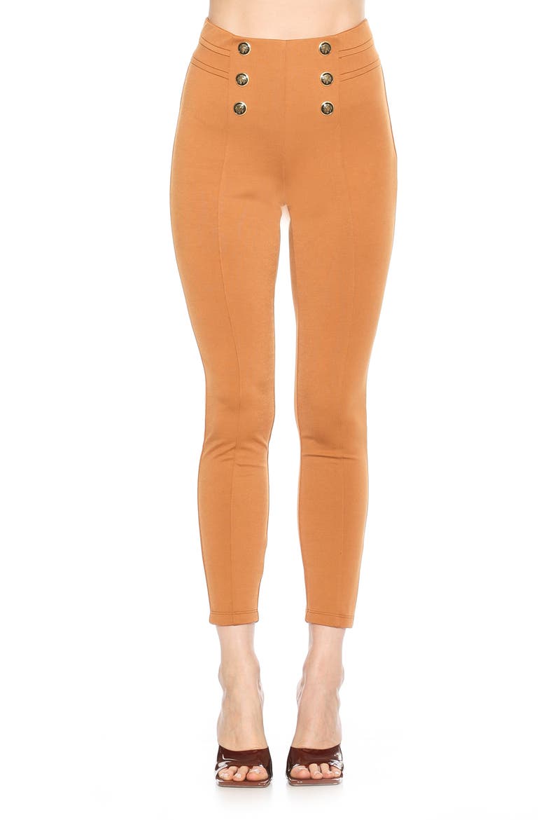 Freyja Classic High Waist Ponte Leggings, Main, color, CAMEL