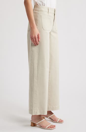 Emma Patch Pocket High Waist Wide Leg Jeans