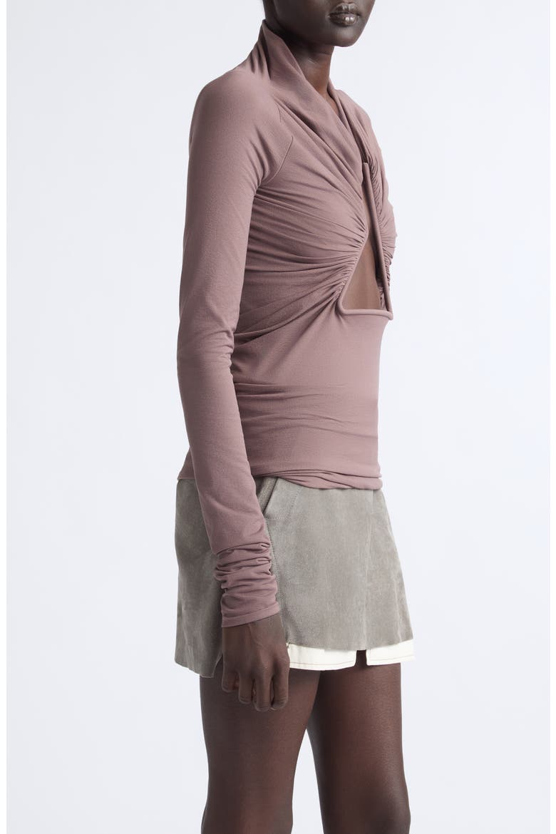 Prong Cutout Long Sleeve Top, Alternate, color, GRAPE