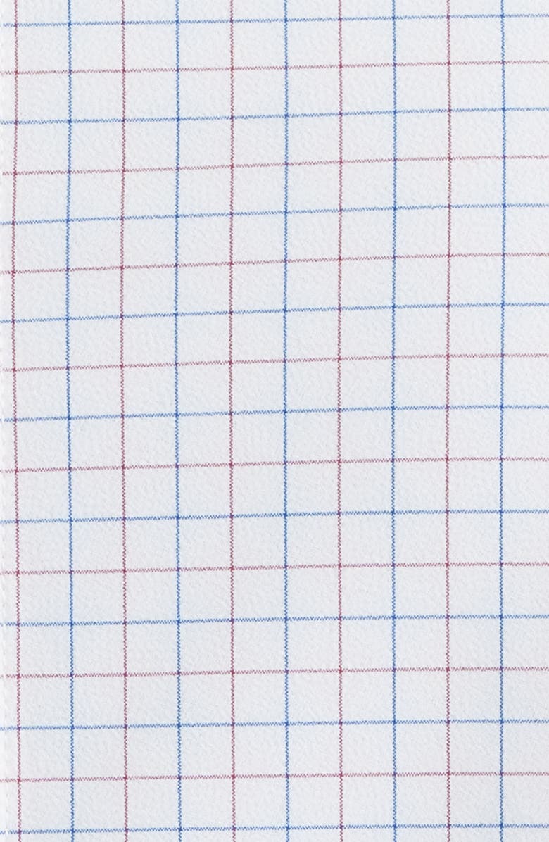 Mizzen+Main Leeward No Tuck Trim Fit Performance Button-Up Shirt, Alternate, color, Mulberry Conrad Tattersall