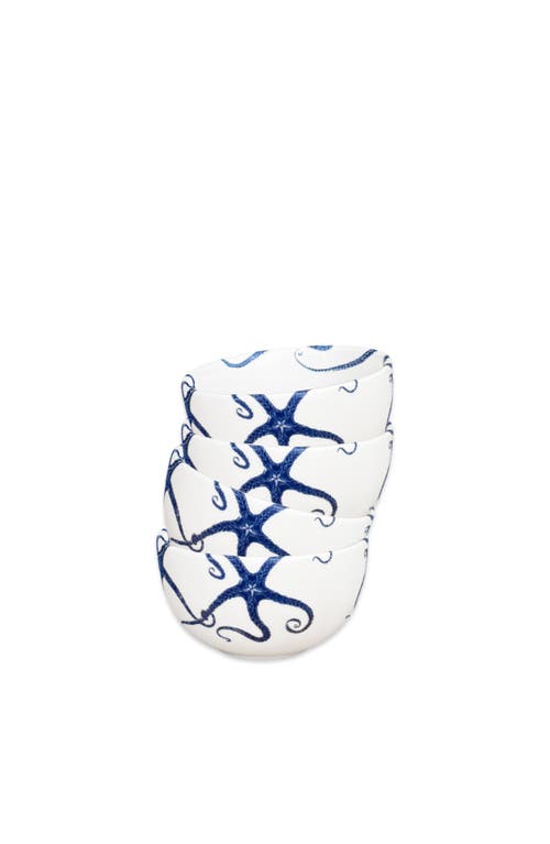 Caskata Starfish Snack Bowl In Blue