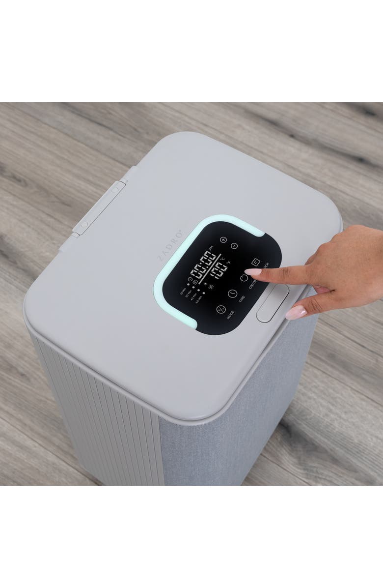 Zadro Fabric-Wrapped Modern Lux Towel Warmer, 24L Stainless-Steel Tub, Alternate, color, Gray