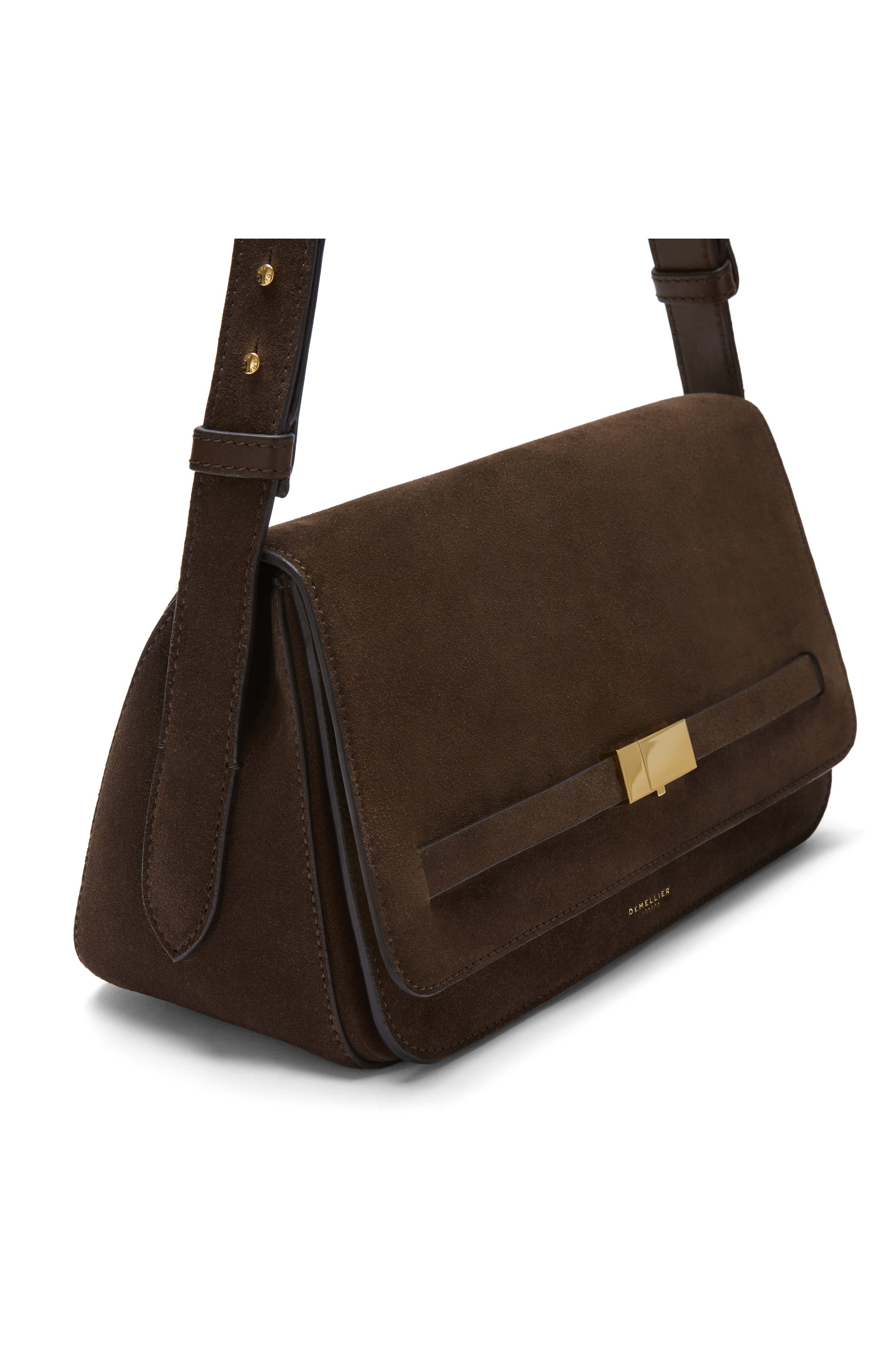 The New York Leather & Suede Crossbody Bag, Alternate, color, MOCHA