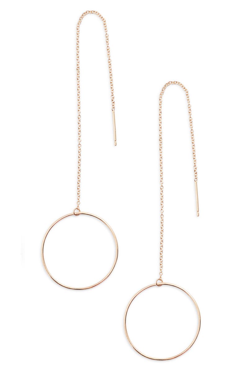 Zoë Chicco Open Circle Threader Earrings, Main, color,