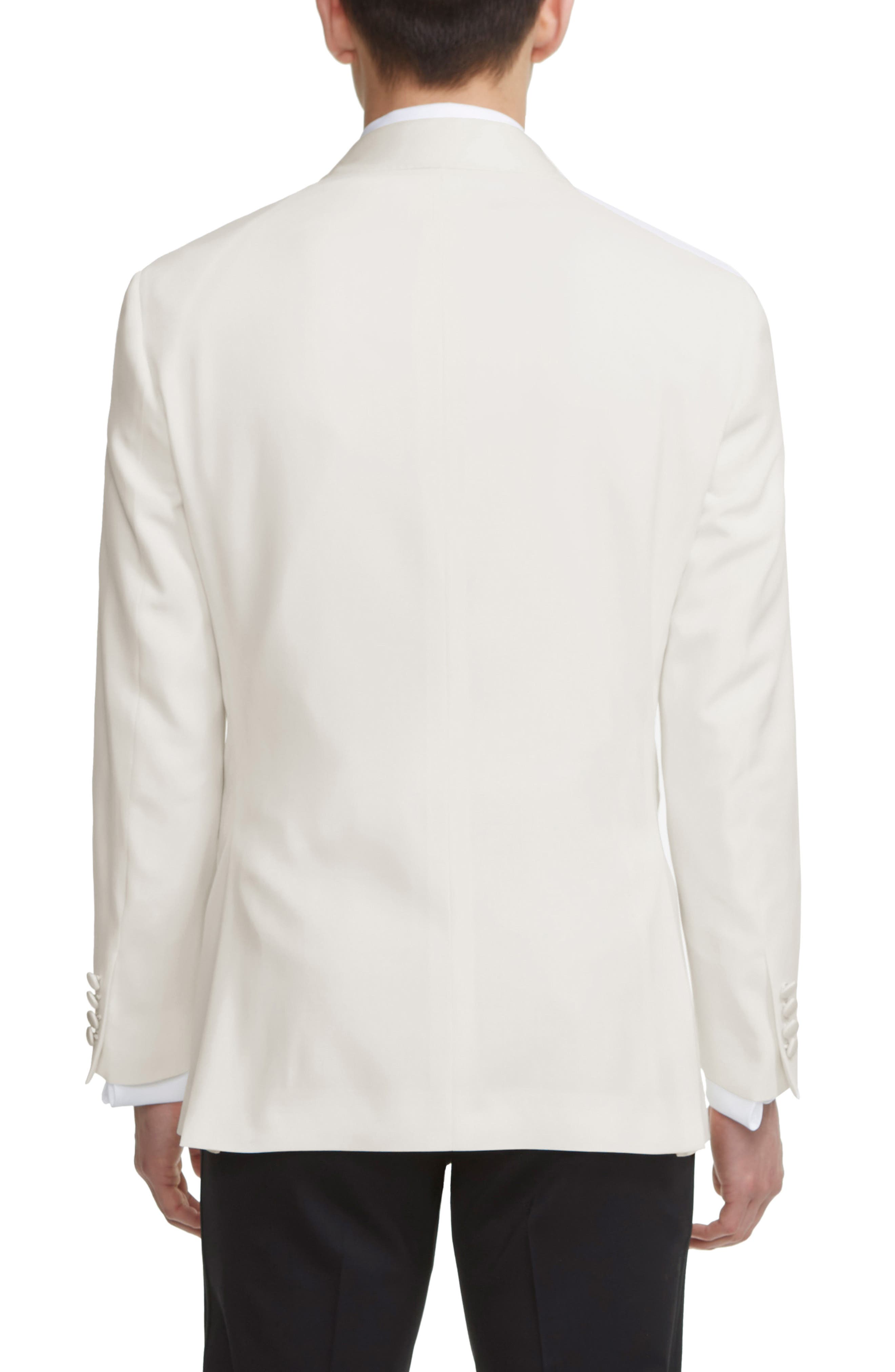 Ethan Trim Fit Solid Wool Dinner Jacket - image 2