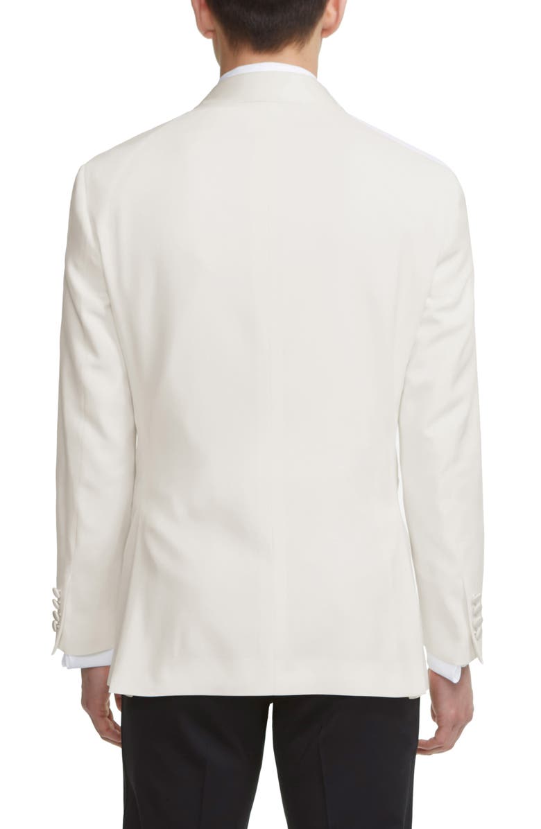 Jack Victor Ethan Trim Fit Solid Wool Dinner Jacket, Alternate, color, Cream