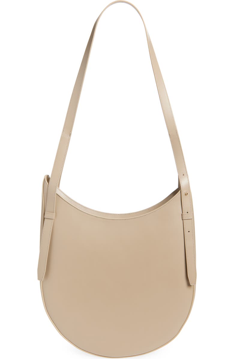 Coperni Belt Strap Leather Hobo Bag, Alternate, color, Beige Taupe