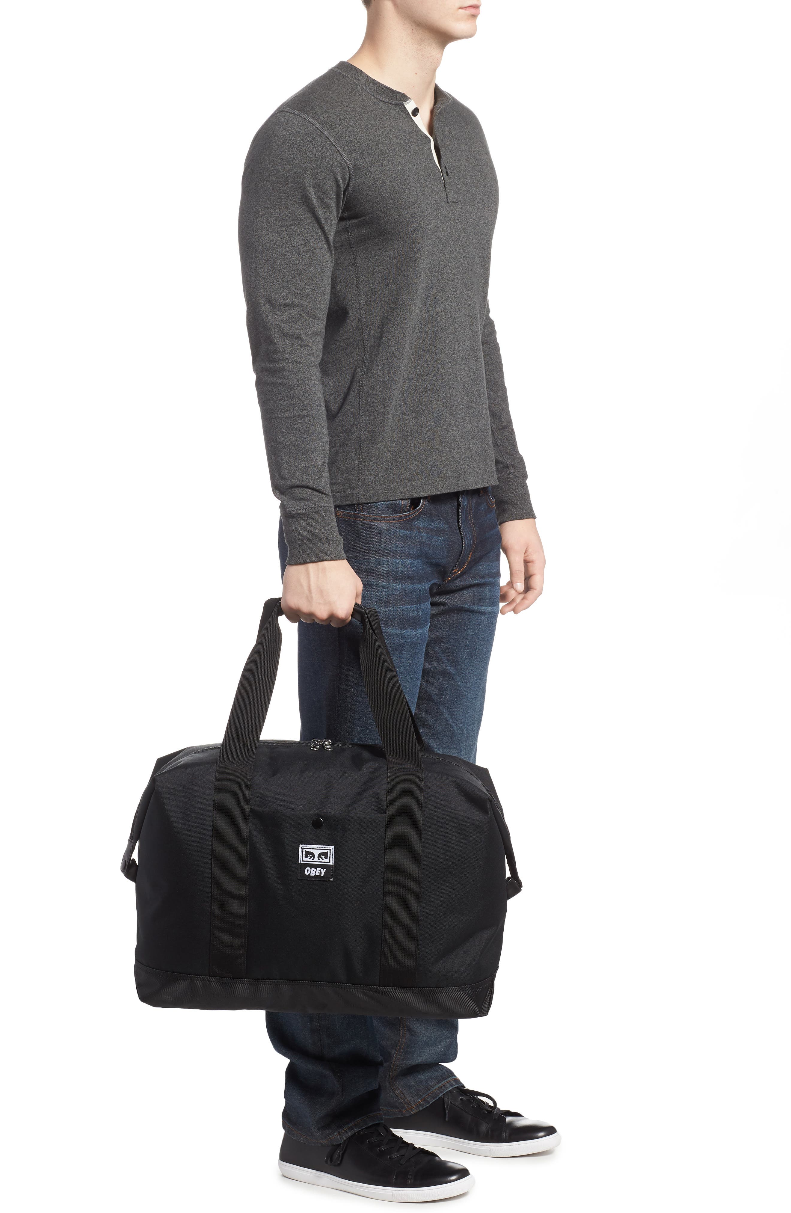 Drop Out Duffel Bag, Alternate, color, BLACK