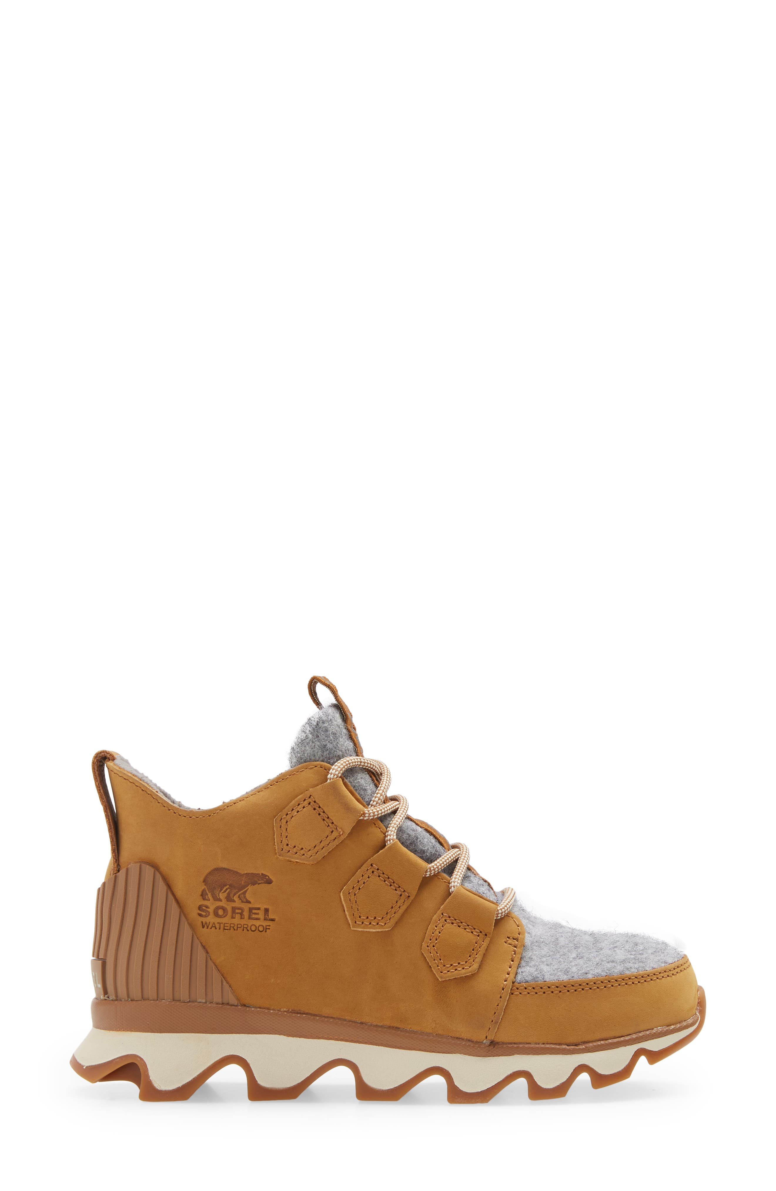 Kinetic Caribou Waterproof Hiking Boot, Alternate, color, CAMEL BROWN