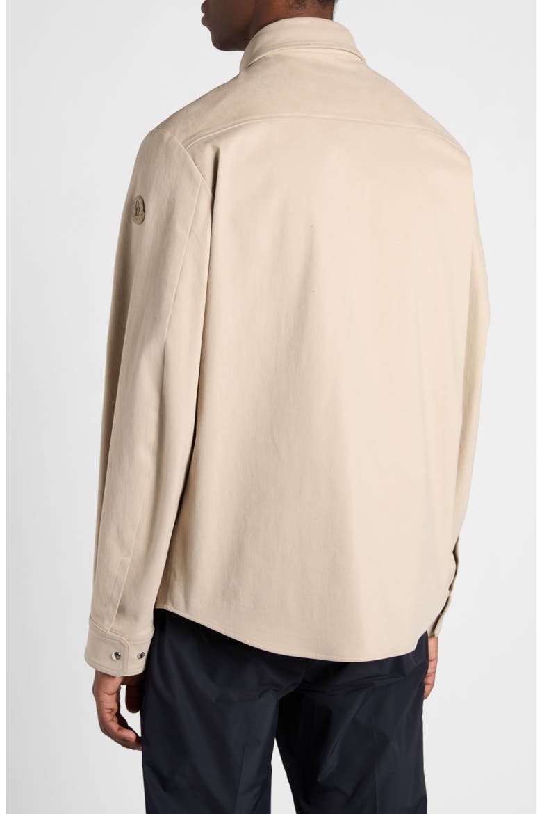 Stretch Cotton Overshirt, Alternate, color, BEIGE