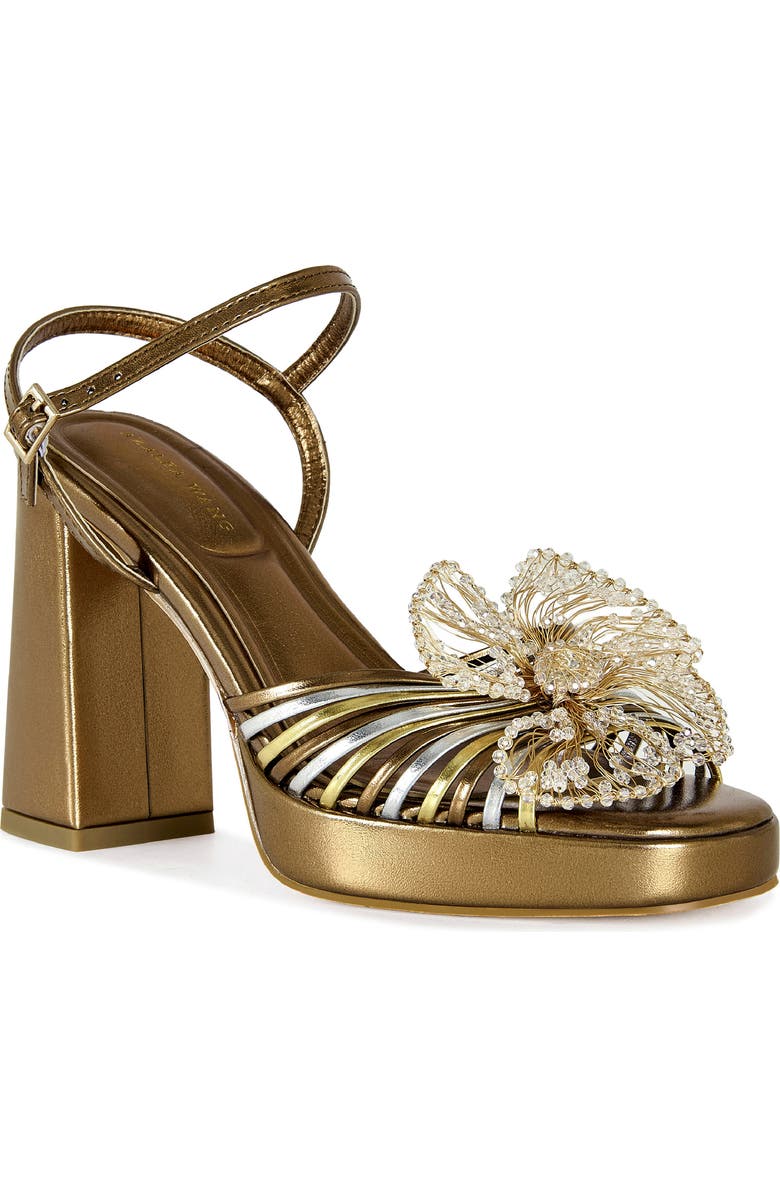 AZALEA WANG Seraphina Ankle Strap Platform Sandal, Main, color, Bronze