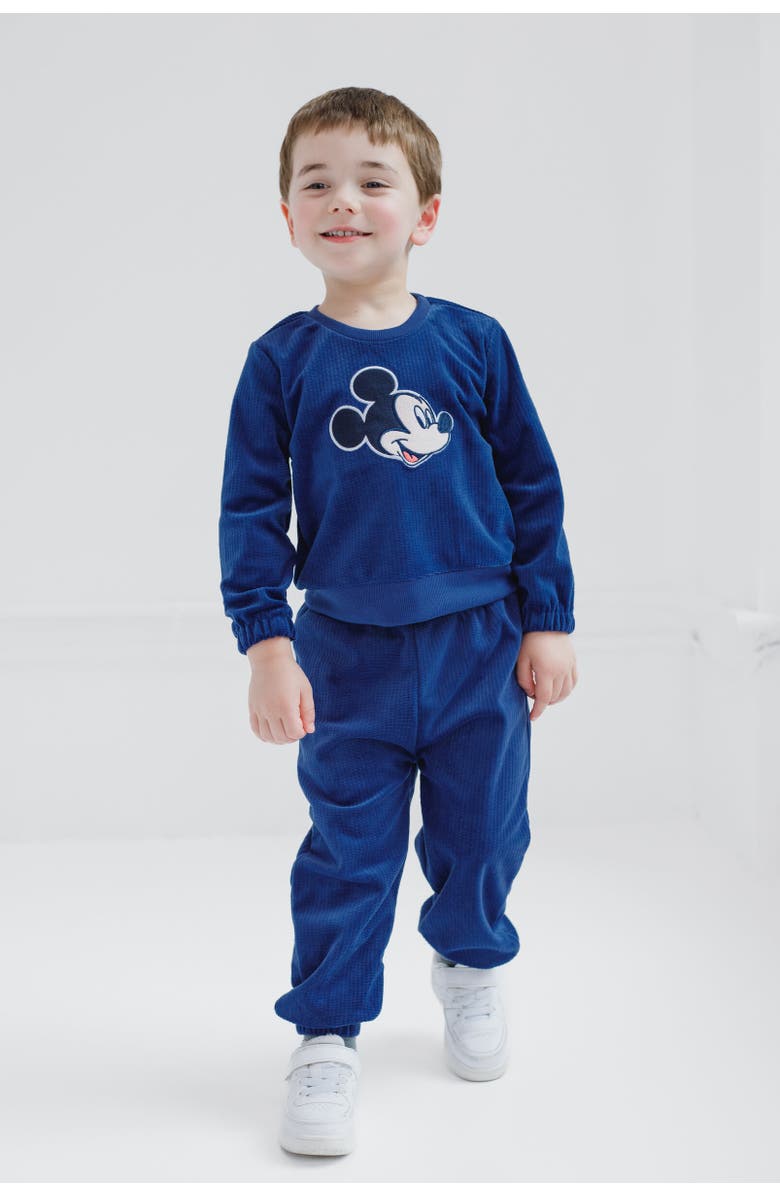 Disney Velour Sweatshirt & Pants Set, Alternate, color, Mickey Mouse Blue