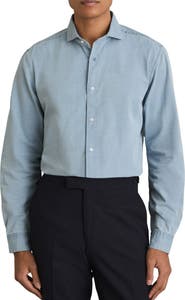 Reiss Draper Cotton Denim Button-Up Shirt